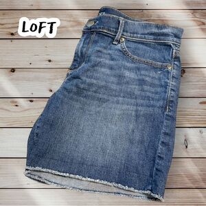 LOFT DENIM ROLL SHORTS